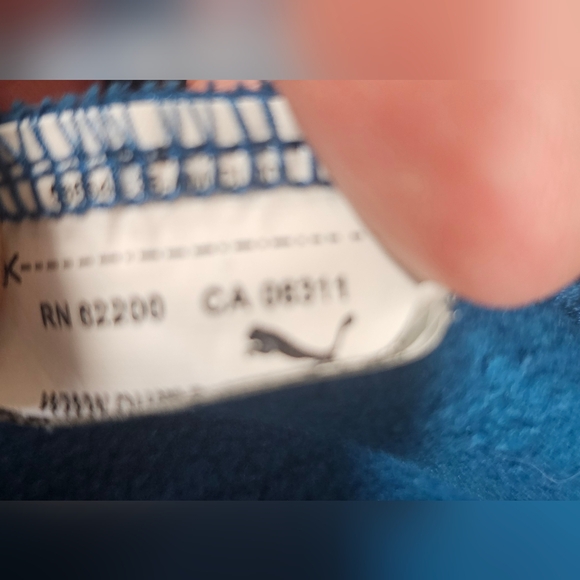 PUMA Men's Teal and Black Hoodie - Picture 2 of 4